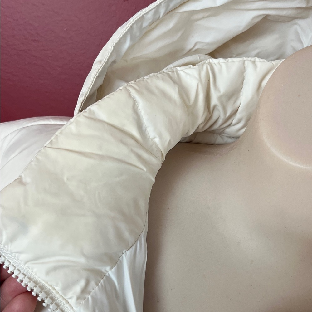 EUC Lands' End cream Goosedown winter Jacket - Picture 3 of 16